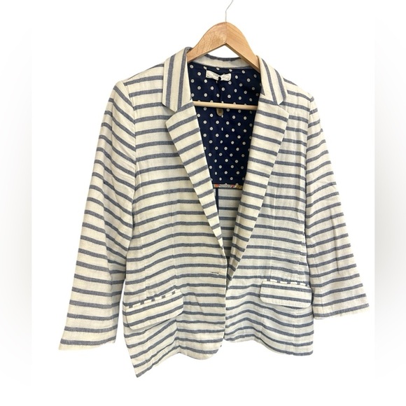 Isabella Sinclair M (Anthropologie) cotton light blazer in great used condition - Picture 10 of 12